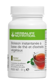 Instant tea drink with herbal extracts