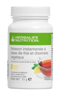 Instant tea drink with herbal extracts